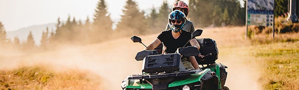 Couple on an ATV