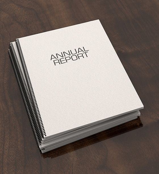 Annual report covers