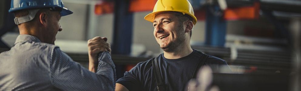 Men in construction hats