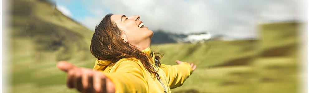 Woman smiling