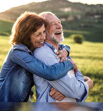 Couple laughing