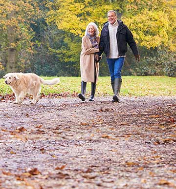 Couple walking